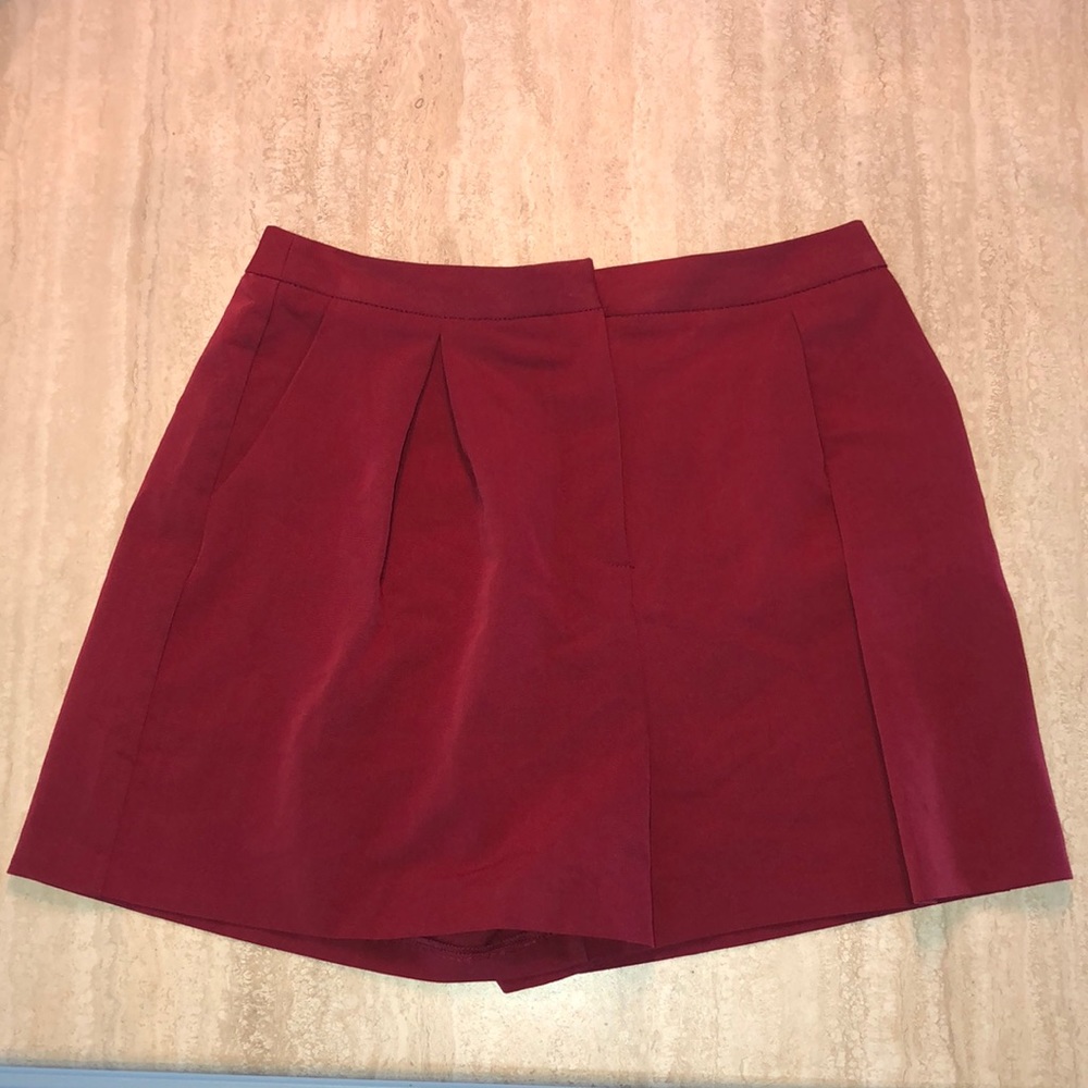Women’s Wine Red Dress Shorts